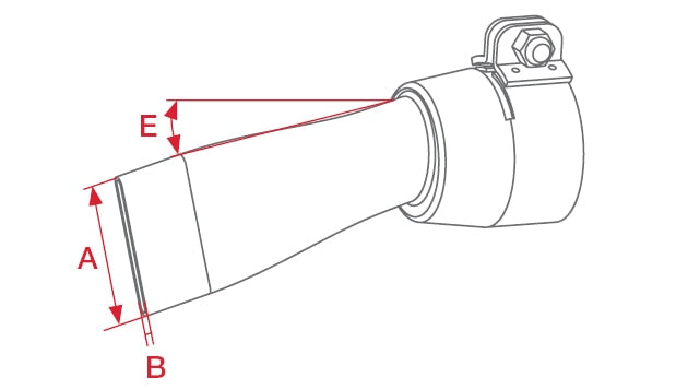 Сопло с широкой щелью (ø 31.5) 80 x 2 мм